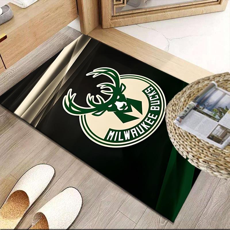 Bucks Team Logo Carpet, Kitchen Rugs, Yoga Mat, Non-Slip Mats, Rug for Bathroom, Living Room Bedroom, Camping Rugs Christmas Gift