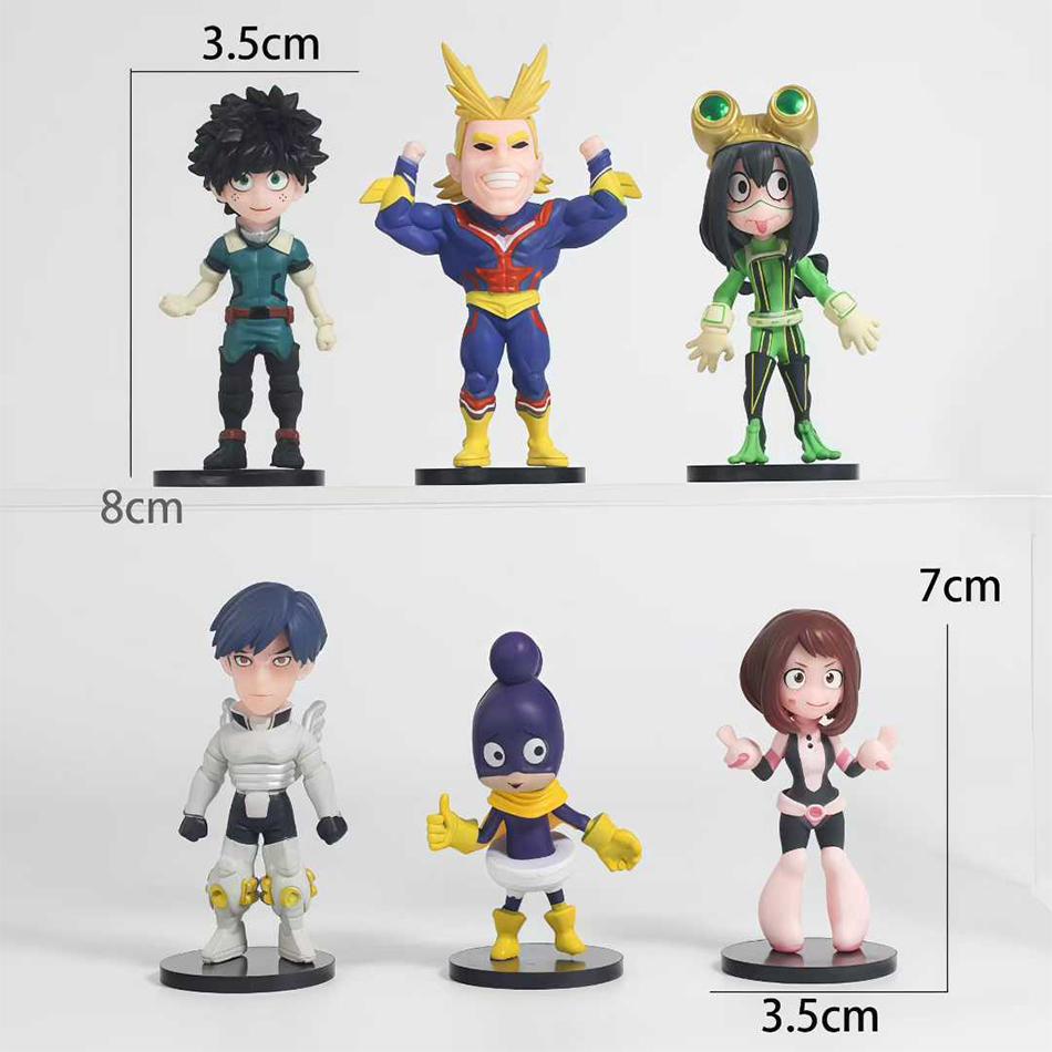 8Cm My Hero Academia Anime Figure Deku Midoriya Izuku Figure Bakugou Katsuki Dabi All Might Boku No Hero Academia Action Figure