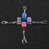 Stress Relief Keychain Mechanical Keyboards Keys Tester Keychain with Dynamic Color Zinc Alloy Base Cover For Durability