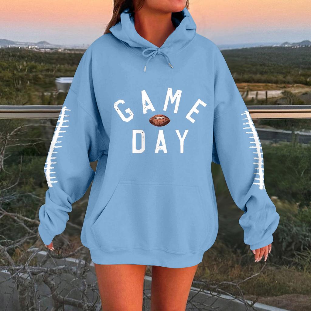 Hettegensere for kvinner Oversized gensere Langermet Uformell genser Hettegenser Topper