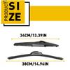 Set of 3 Front & Rear Windshield Wiper Arm & Blade For 2000- Jeep Wrangler V
