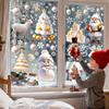 Christmas Decals Santa Claus Waterproof Home Decor Cartoon Window Stickers Christmas Clings for Party Holiday Winter Glass Wall