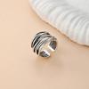 Retro Inspired Open End Rings Adjustable Size Alloy Accessory For Layering Or Everyday Outfits