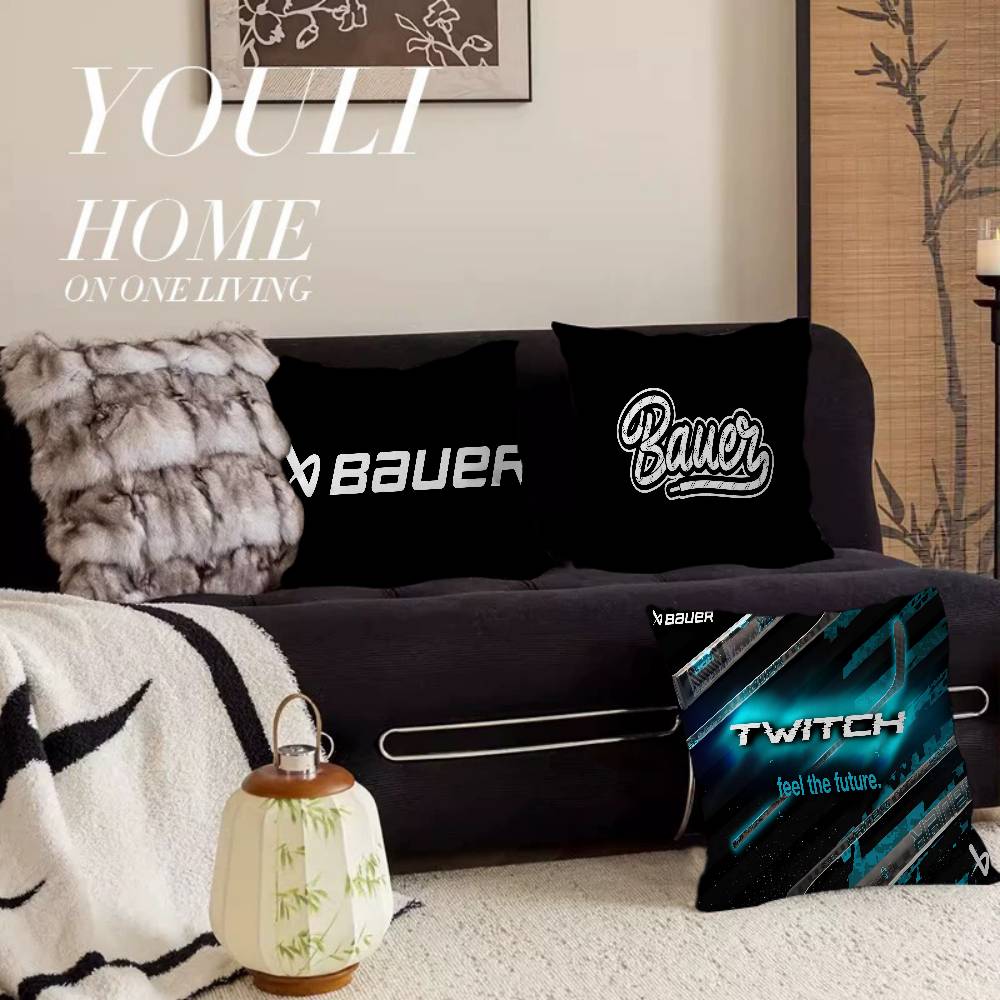 B-Bauer Hockey Maple Design Cushion Cover Happy Autumn Harvest Decor Holiday Decorati Pillow Cover
