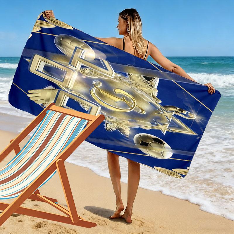 Dynamo Moscow Legend Print Beach Towel, Large Soft Quick Dry Towel for Beach Camping Swimming