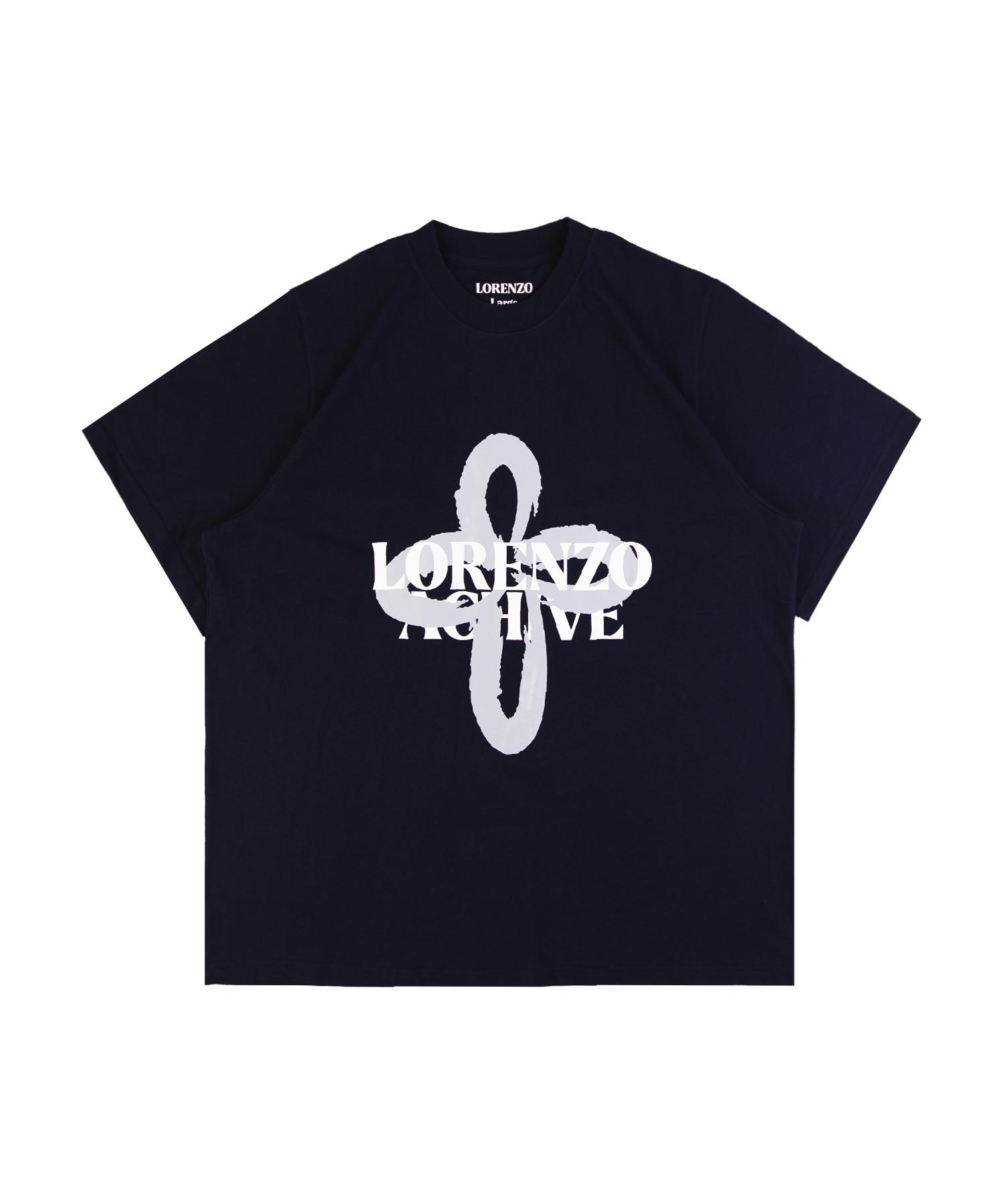Apex Design Flower Painting T-Shirt - Dark Navy Dark Navy/L