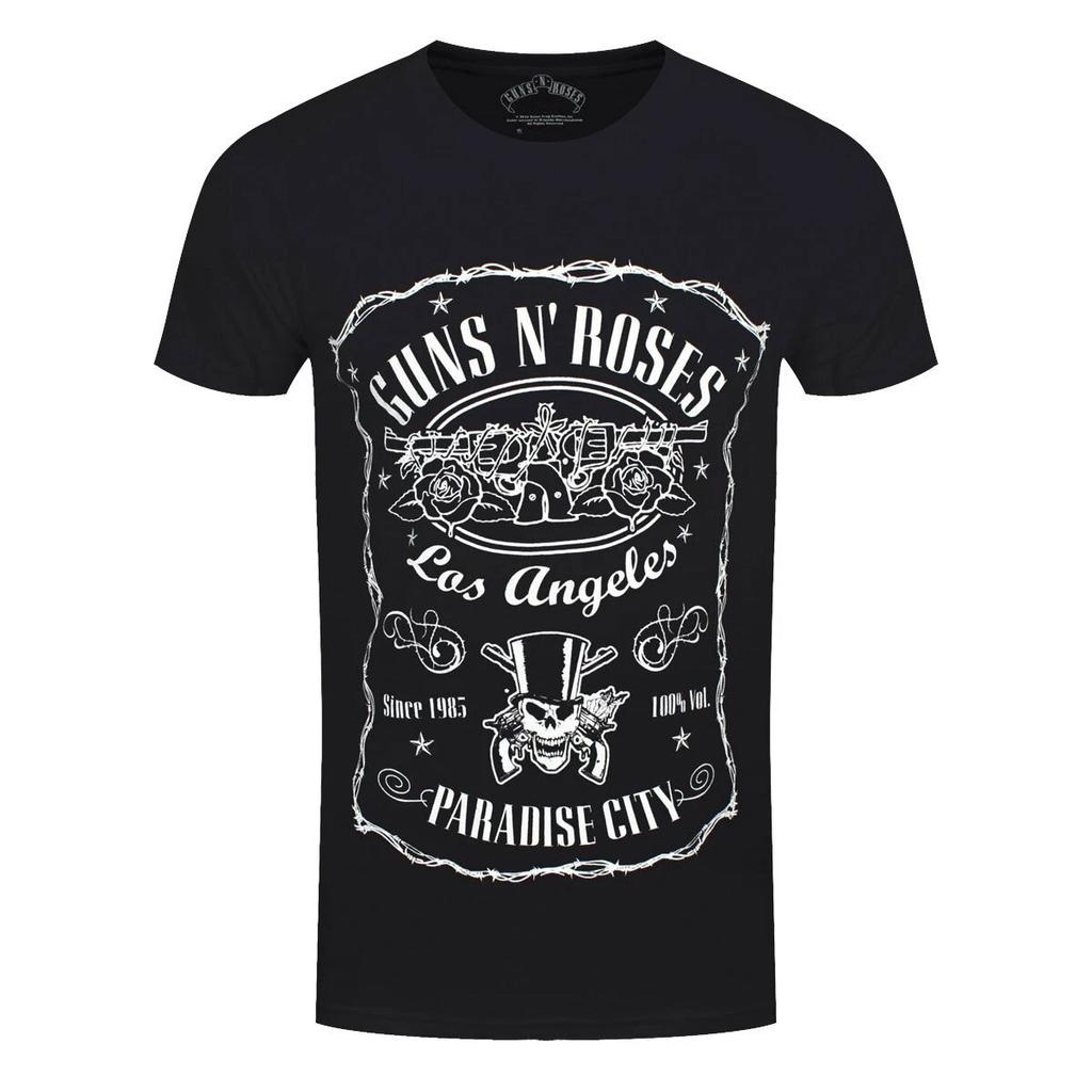 Guns N Roses T-Shirt Paradise City GNR Rockband Neu Schwarz Offiziell