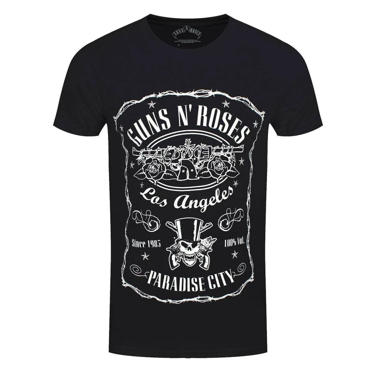 Футболка Guns N Roses Paradise City GNR Рок-группа Новая Черная Официальная 4XL