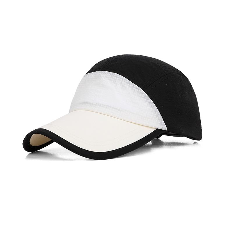 Summer Sun Hat Contrast Color Stitching Quick-Drying Waterproof Cap Men's Outdoor Running Sunscreen Baseball Cap