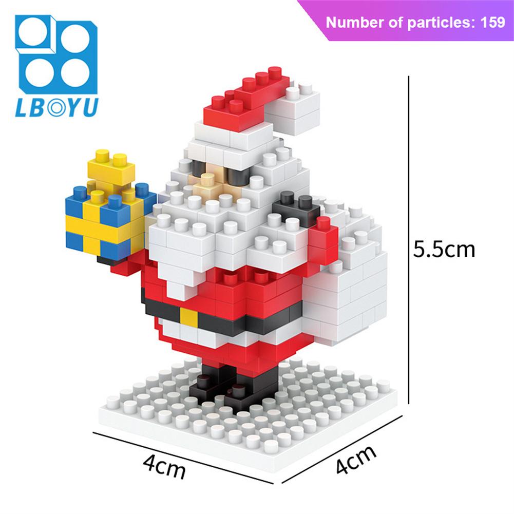 Natale Babbo Natale Giocattoli Blocchi da Costruzione Poupée de Neve Mini Blocchi da Costruzione Giocattoli per Bambini Regalo di Natale Modello Mini Micro Blocchi