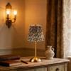 Pastoral Style Touch Bedside Lamp Fabric Shade LED Night Light Bedside Ambient Light  Living Room