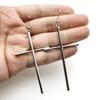 Vintage Goth Gothic Black Silver Colour Big Cross Dangle Drop Earrings Goth Egirl Accessories Jewelry