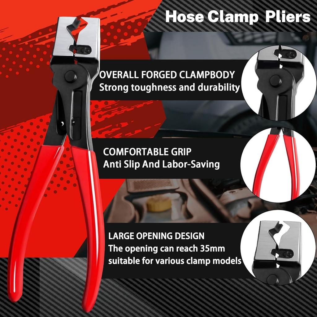4 Pcs Electrical Disconnect Pliers And Cars Terminal Pin Removal Tool Kit,37960/37980/13120/ Collar Hose Clamp Pliers Set For Automotive Electric