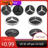 Adesivo per Auto 2025 Caldo Per Mercedes Benz Per Mercedes Benz Argento e Nero Griglia Anteriore Ultimi Emblemi Stile 3D W176 W246 W205 W21