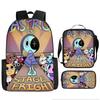 Dandy'S World Student School Bag Dandy'S World Cartoon Cute Backpack Three-Piece Set Satchel Bag Pencil Case