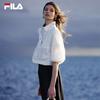 FILA Lifestyle Classic Fashion Zip Long Sleeve Shirt Women shirts White F11W524704F-WT