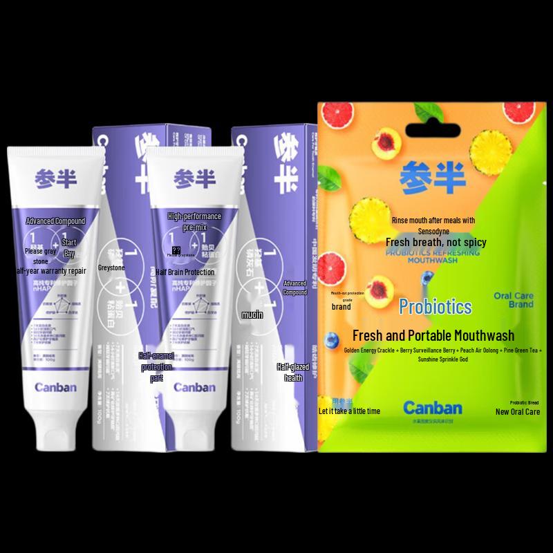 

Sanban Anti-Sensitive Fluoride Toothpaste & Mouthwash Bundle