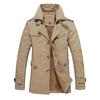 Men's Winter Jacket Windbreaker Military Army Waterproof Men Long Thick Fleece Warm Trench Jacket Coats