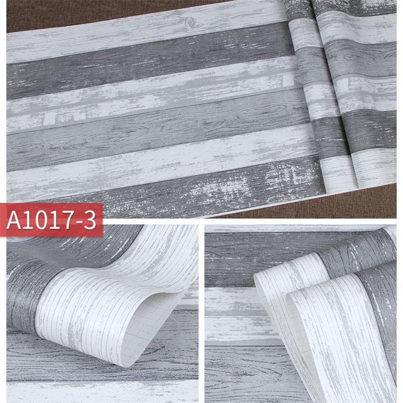Simple 3D Stripes Self-Adhesive Waterproof Wallpaper Wall Decor Desk & Furniture DIY Removable Stickers