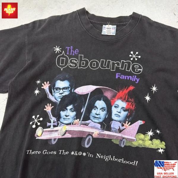 

New Apparel The Osbourne Family Remake T-Shirt Black Heavy Cotton Tee NH18939 Unisex T-Shirt XXXXL