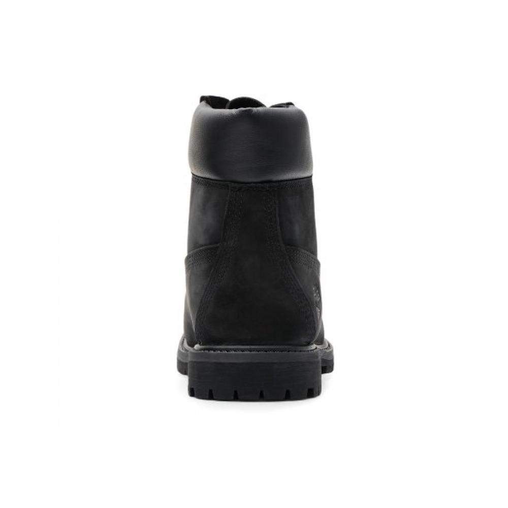 Timberland Womens 6 Inch Premium Boots   Black Nubuck  8658a 001