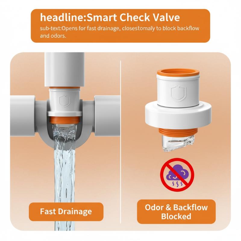 Kitchen Sink Drain Pipe Sealing Ring Cap Durable Silicone Leakproof Prevents Backflow For Home And RV Use