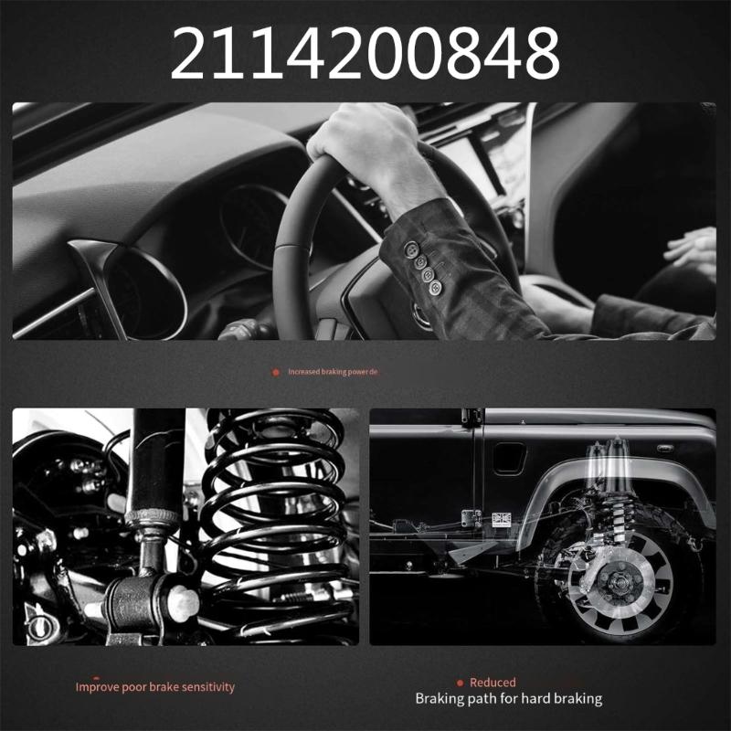 2pcs Front Brake Hose 2114200848 2201536 2204200048 for E200 E230 E240 E270 E280 Brake Hose Assembly Replacement