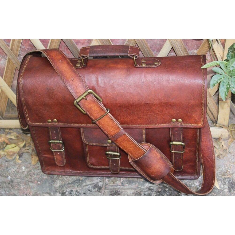 Nová kožená aktovka Buffalo Laptop Messenger Bag Originální kabelka přes rameno