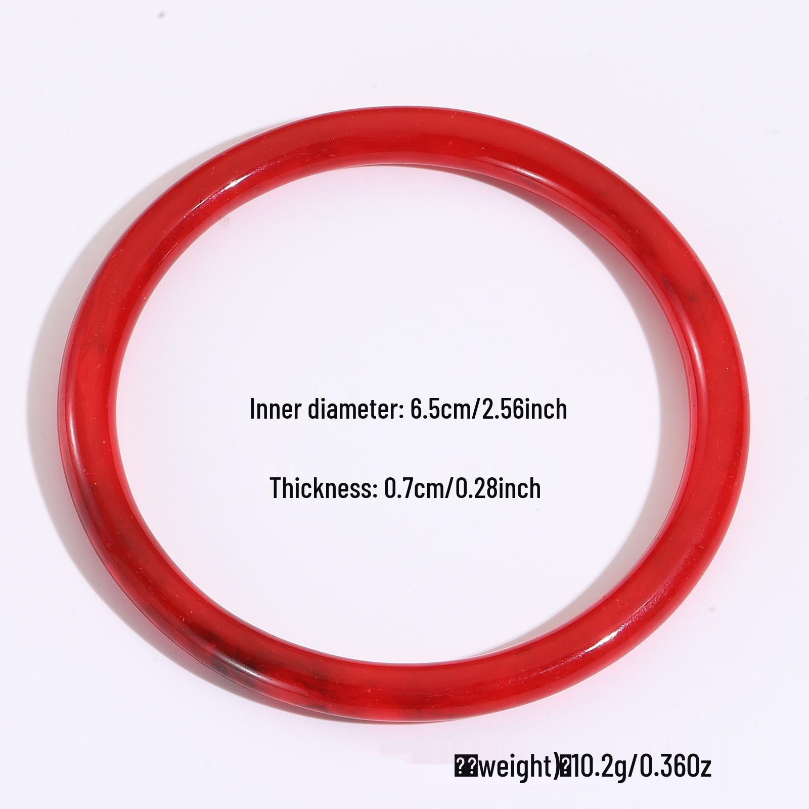 Европейский и американский ретро высококачественный полупрозрачный овальный смоляной браслет для девочек