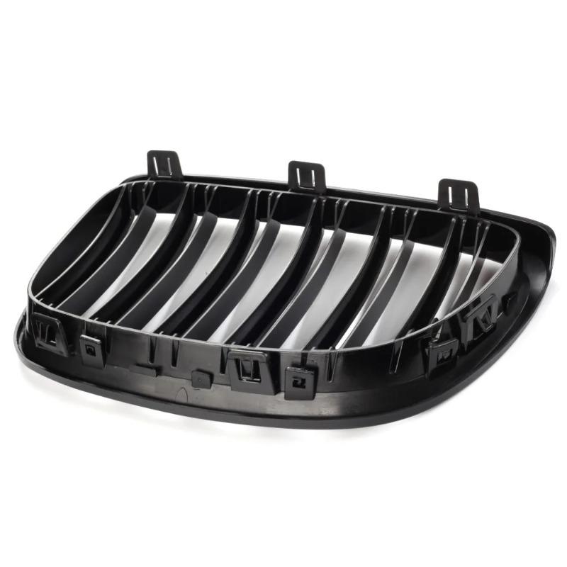 Front Bumper Kidney Grill for BMW E92 E93 M3 2006 2007 2008 2009 Gloss Black Dual Line Grille Car Styling Racing Grilles