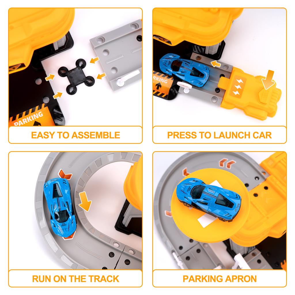 Children's Track Parking Car Toys Engineering Vehicle Multi-Storey Car Parking Building boys Toys Educational Toys Boys Gifts