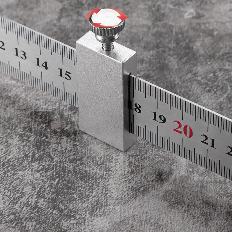 1pc Precision carbon Steel woodworking Square - Easy-to-use aluminum alloy positioner and marking gauge for precise measurement