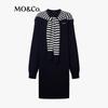 MO&Co. 100% Wool H-Line Mini Dress