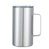 24oz Coffee Mugs with Handle Stainless Steel Double Wall Insulated Cup Leak Proof Lid Travel Mug Gift for Office/School/Camping