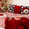 Festliche Weihnachtskissenbezüge: Schneemann-, Noel-, Hallo Winter- und Rudolph-Designs! Sofakissenbezug Neujahrs-Heimdekoration