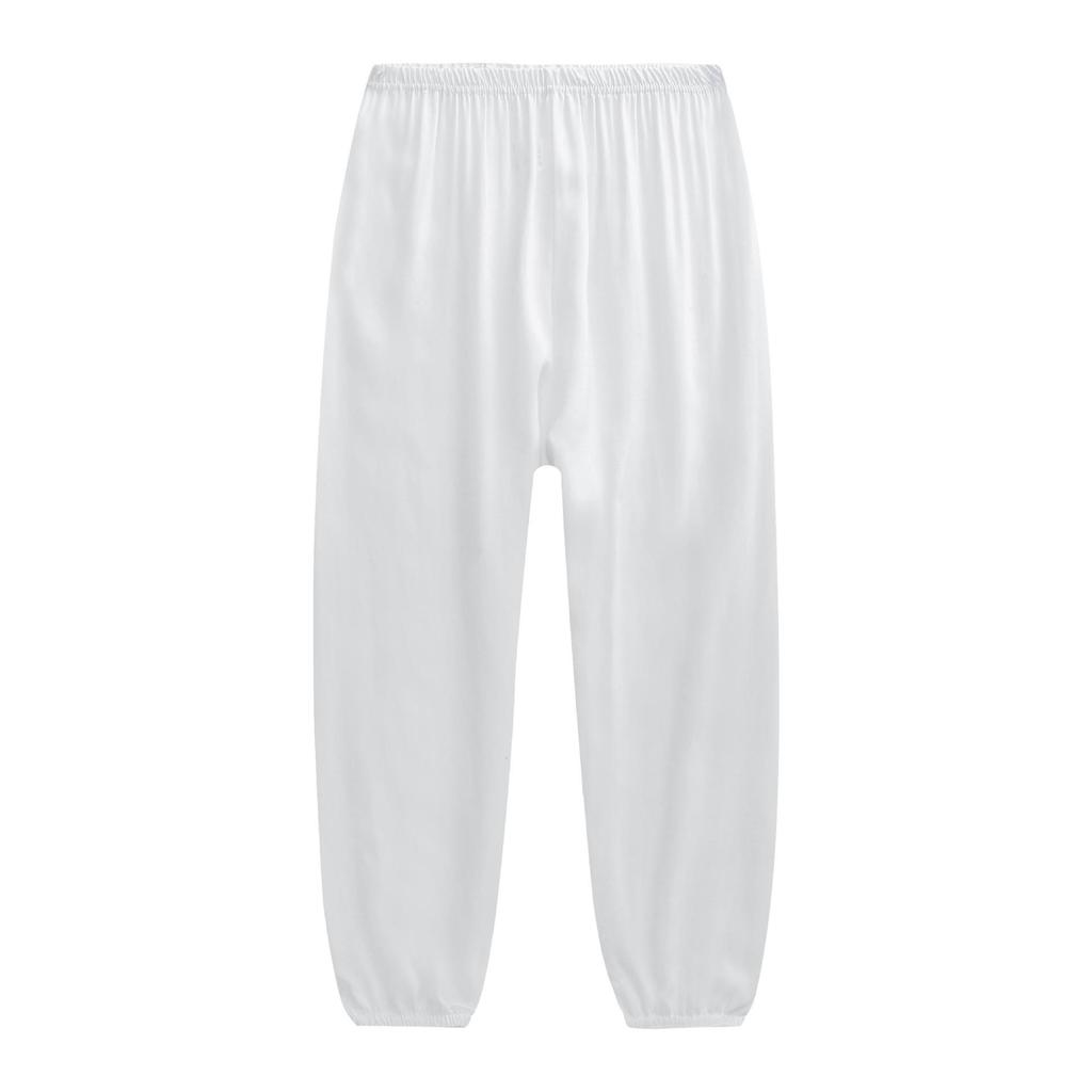 Children's Bloomers Boys and Girls Artificial Cotton Trousers Pajamas Mosquito Pants Performance Elastic Waist Trousers Spring and Summer