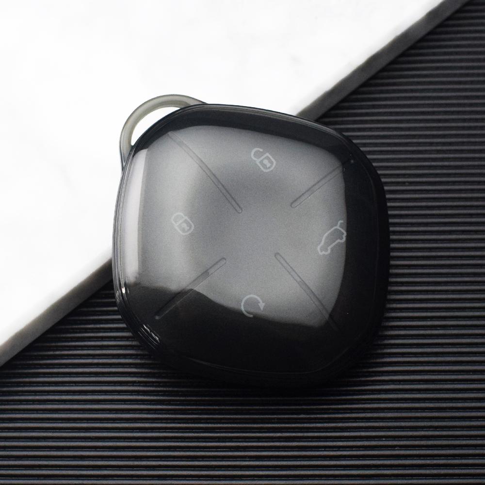 

Прозрачный чехол для автомобильного ключа дистанционного управления из ТПУ для Chery Jetour Dashing X-1 Plus DTC IDM 2022 2023 Keyless Shell Fob Bag Accessories прозрачный черный