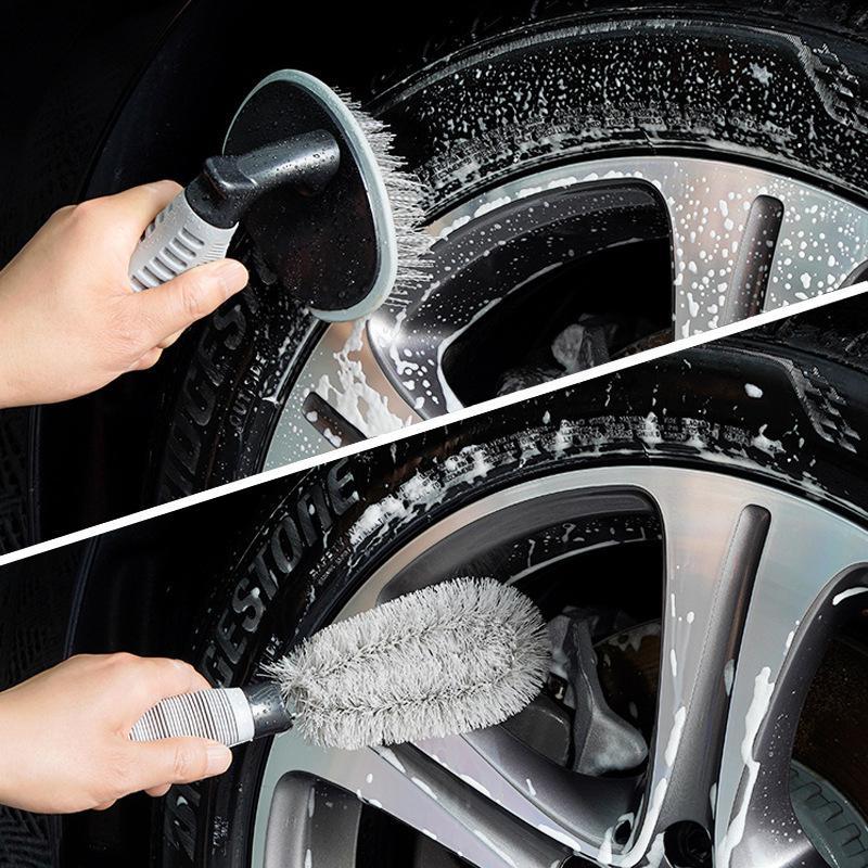Car Tire Brush Hub Brush Car Wash Tool Cleaning Artifact Dedicated Strong Decontamination Brush