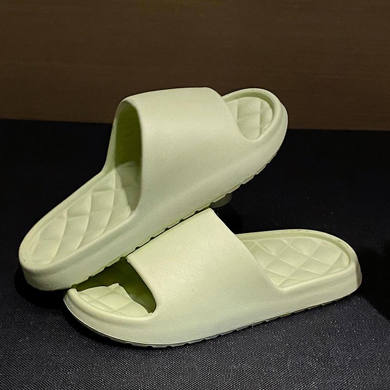 Slippers women wear outside summer home thick-soled hotel indoor bathroom non-slip bath sandals men