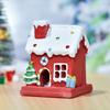 Diy Christmas House Ornaments Simulation Miniature Handicraft With Lights For Xmas Holiday Party Decor