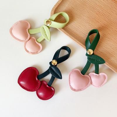 Pfirsich Herz Kirsche Anhänger Liebe Tasche Anhänger Kawaii Kirsche Schlüsselanhänger Dekoration Frauen/Männer