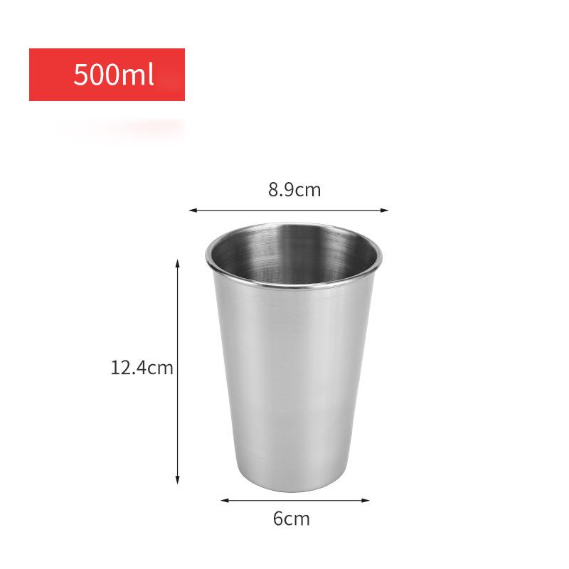 Outdoor Stainless Steel Water Cup Hiking Camping Picnic BBQ Beer Cups Coffee Cup Portable Travel Drinkware Wine Cup Beer Glass