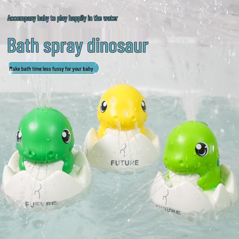 Electric Dinosaur Egg Bath Toy with Lights & Music