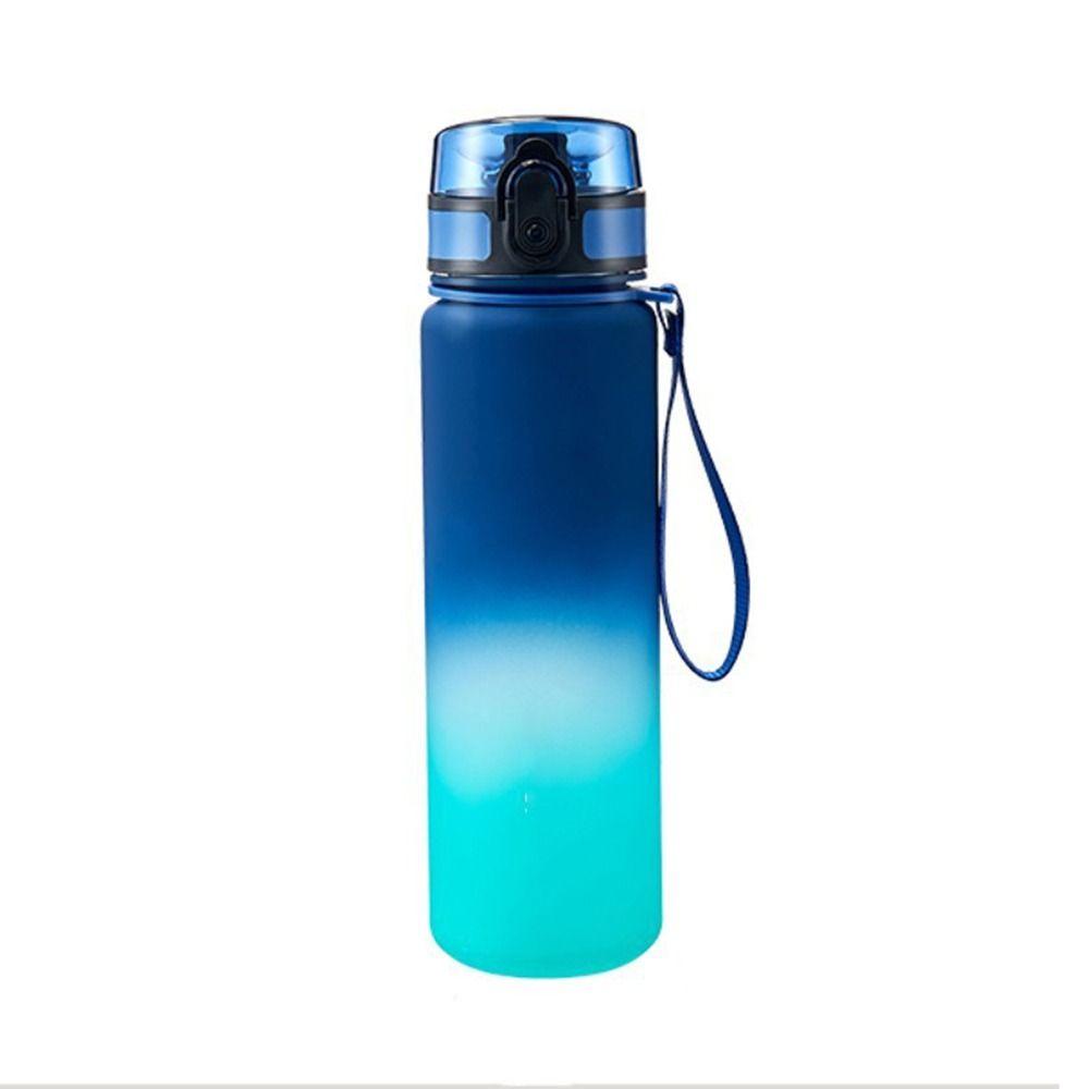 

Gradient Color Water Cup Reusable Travel Kettle Fashion Fitness Jugs Outdoor Travel 500ml-Blue Green