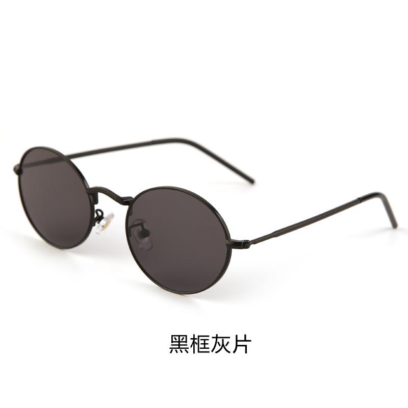 European and American metal round frame sunglasses, unisex trendy driving special UV-proof sunglasses