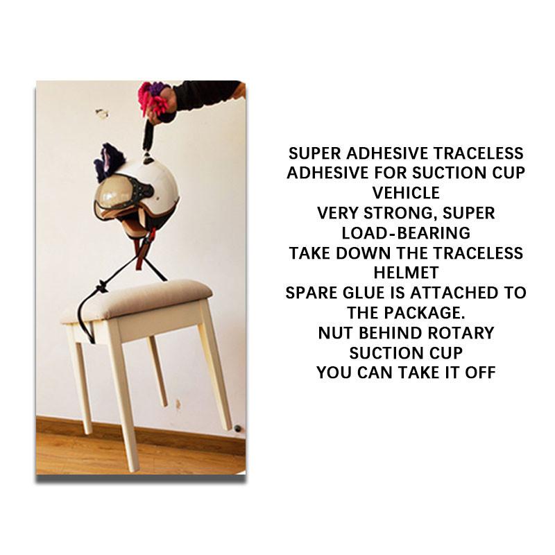 Universal Motorcycle Helmet Ponytail Extension - Professional Grade Suction Cup Braided Hair Attachment (55cm, Multi-Color)