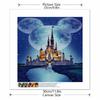 DIY Diamond Painting Round Diamond Mickey and The Castle Full Diamond Mosaic Home Decoration Painting Cross Stitch Kit