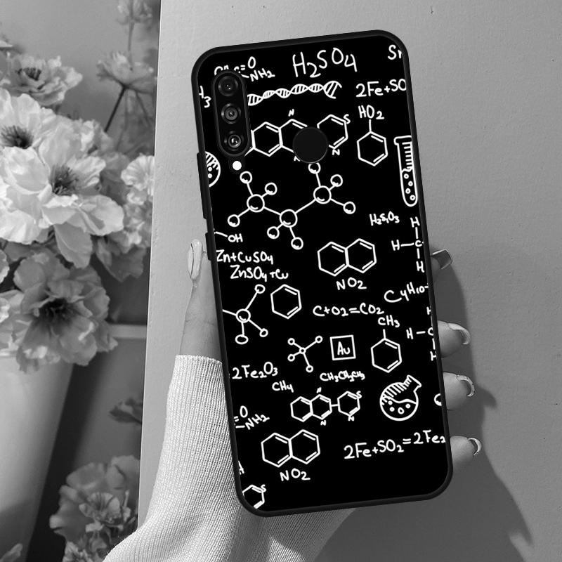 Science Chemistry Caffeine For Huawei Nova 10 SE 9 3i 7i 8i 11i 12i Y73 Y90 Y70 Y72 Y61 Y91 P60 Pro P40 P30 Lite Case