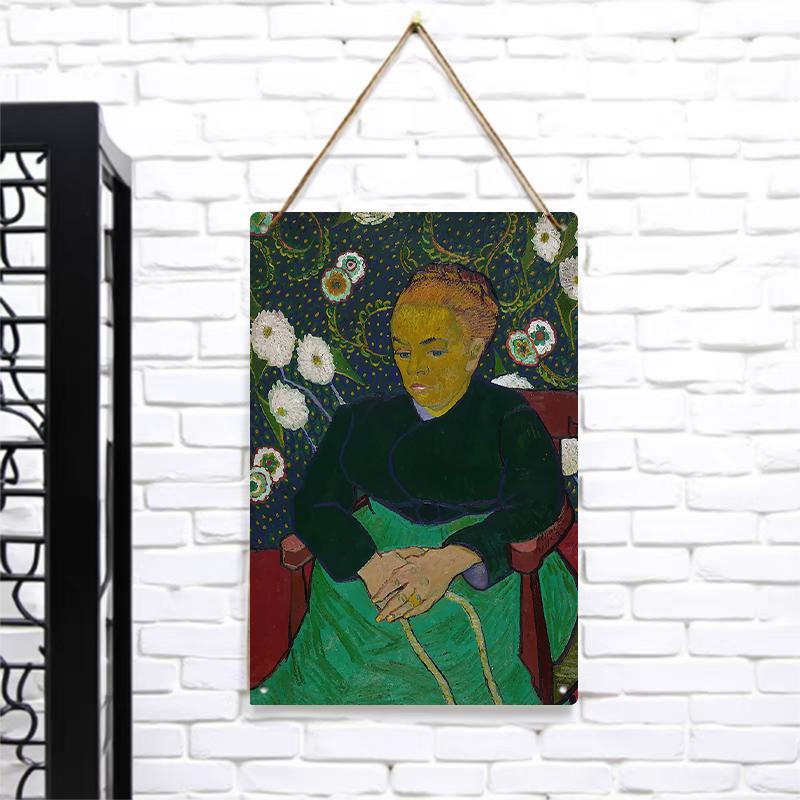 

Van Gogh Style Custom Iron Painting European Retro Home Decor Living Room Wall Art Hanging Painting 7.9x11.8In(20x30cm)