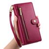 For Xiaomi Poco M8 5G/Redmi Note 15 5G (Global) Case Zipper Pocket Wallet Leather Phone Cover with Straps